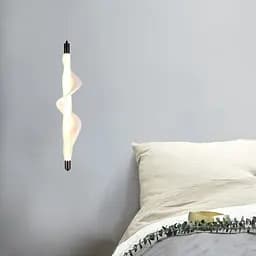 Підвісний LED світильник спіраль 600 мм Levistella 7813031-1 BK чорний 8 Вт тепле світло для спальні та кухні - мініатюра 2