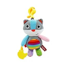 Підвіска м’яка, 27 см, тварина, прорізувач, розтяжка, звук, брязкальце, 21x25x7 см (В асортименті)