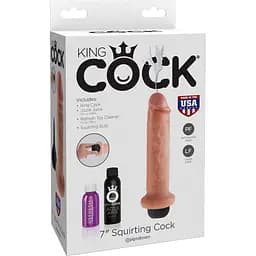 Фаллоимитатор King Cock Squirting Cock 21.6 см телесный