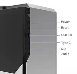 Корпус ALmordor SilverLining 160G ITX Black (ALSL160GIBK) Без БП - мініатюра 6