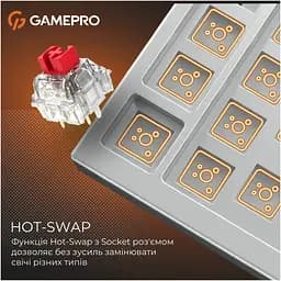 Клавіатура GamePro Genesis Silverlight MK126 USB UA Grey (MK126) - мініатюра 9