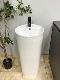 Умивальник підлоговий VBI Asola white VBI-019019, Білий - мініатюра 2