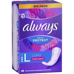 Ежедневные прокладки Always Daily Protect Long Свежий аромат 48 шт.