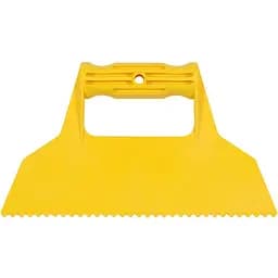 Шпатель Vorel для сумішей і клеїв пластиковий, з 3-кутними зубами 225 мм (5973)