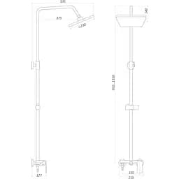 Душова система Globus Lux Laguna GLA-0005N-7-WHITE - мініатюра 5