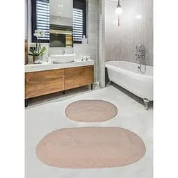 Набір килимків для ванної кімнати Diva Shine Cream 60 x 100 + 50 x 60