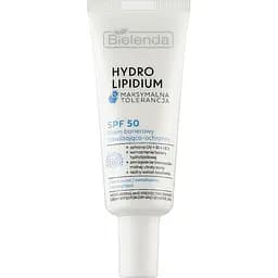 Зволожувальний і захисний бар'єрний крем Bielenda Hydro Lipidium SPF50, 30 мл