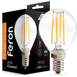 Светодиодная лампа Feron LB-162 P45 230V 7W E14 4000K (40091)