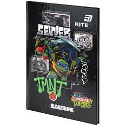 Щоденник шкільний Kite Ninja Turtles 170х238 мм чорний (NT25-262) - мініатюра 7