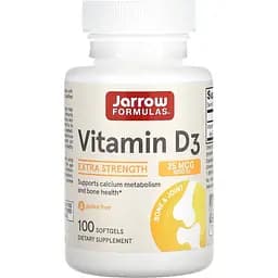 Витамин D3 Jarrow Formulas 25 мкг 1000 МЕ 100 капсул