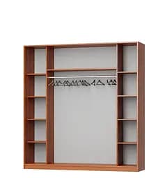 Шафа-купе тридверна MebelStar Комбо AL 3ДСП 210x60x210 см Антрацит (MBS-3297) - мініатюра 2