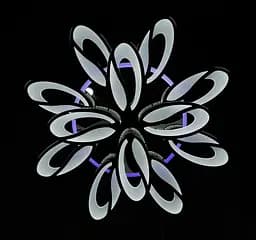 LED люстра світильник з пультом і підсвічуванням Splendid-Ray 30-3981-44 - мініатюра 6