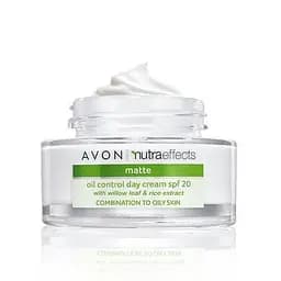 Матуючий денний крем для обличчя Avon Nutra Effects Контроль жирного блиску шкіри SPF 20 50 мл
