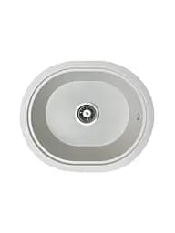 Кухонная мойка Adamant CIRCUM белая 500x425x180 мм, без крыла 50 см