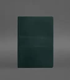 Кожаный блокнот А5 (софт-бук) 9.3 зеленый Crazy Horse