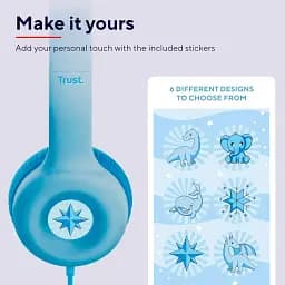 Навушники Trust Nouna Headphones mini-jack Mic сині - мініатюра 6