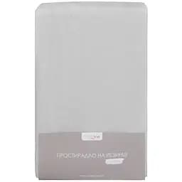 Простыня на резинке Home Line, махра, 200х200 см, светло-серый (155246)