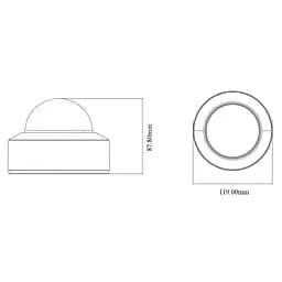 IP-відеокамера 4Mp TVT TD-9541S4-C(D/PE/AW2) f=2.8mm, ІЧ+LED-підсвічування, з мікрофоном (77-00449) - мініатюра 2