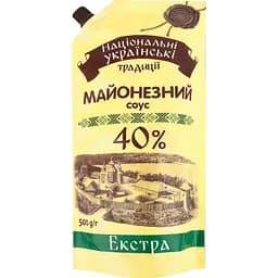 Майонезный соус Національні українські традиції Экстра 40% 500 г