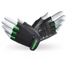 Рукавички для фітнесу MAD MAX Rainbow MFG 251, Black/Green - L