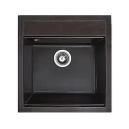 Кухонная мойка из искусственного камня прямоугольная WiZ №18 490х510 мм (Шоколадная)