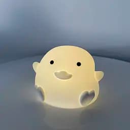 Силіконовий дитячий нічник "курча"