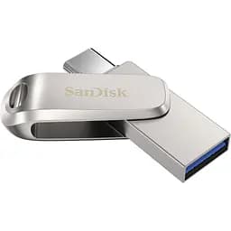 USB флеш накопичувач SanDisk 1TB Ultra Dual Luxe Silver USB 3.2/Type-C (SDDDC4-1T00-G46) - мініатюра 3