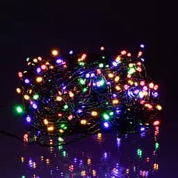 Гірлянда Нитка вулична GarlandoPro 30 м 300 LED чорний дріт Мультиколор CF300L30MBML