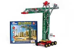 Конструктор металевий "Будівельний кран" 4838TXK, 303 деталі