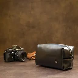 Чоловіча шкіряна косметичка GRANDE PELLE 17х10.5х7 см acs0018587 - мініатюра 6