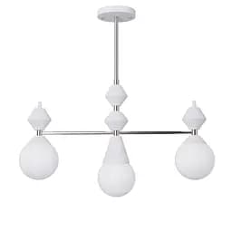 Люстра Dome V3 PikArt арт. 5255 Срібний/білий