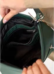 Сумка жіноча Sambag Rose зелена 27 х 25 х 5 см (94380007) - мініатюра 7