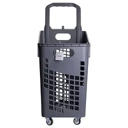 Кошик-візок для супермаркета Yiwu пластиковий 52 x 37 x 90 см (HP-45-16) - мініатюра 2
