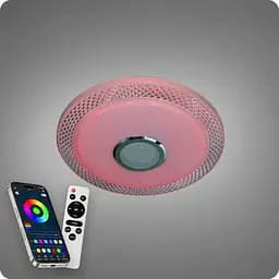 Люстра світлодіодна 517 Dlight RGB з пультом і колонкою 70Вт Білий (02166) - мініатюра 6