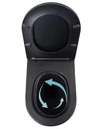 Унітаз підвісний Qtap Scorpio Ultra Quiet, з сидінням Slim Duroplast/ Soft-close/ Quick Release QT14332380AMB - мініатюра 5