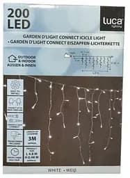 Гірлянда з'єднувальна Luca Lighting Бахрома 9.8х0.48 м білий (8720362171096) - мініатюра 3