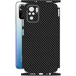 Захисна плівка StatusSKIN для Xiaomi Redmi Note 10s 2021 Корпус Вініл Карбон чорний