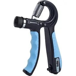 Еспандер кістьовий з лічильником PowerPlay PP-4402 з регульованим навантаженням 10-60 кг, Синій (PP_4402_Blue)