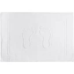 Килимок Ideia для ніг та ванної кімнати бавовна жаккард  50х70 см білий (8-33739)