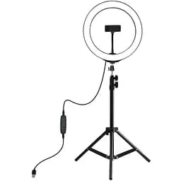 Кольцевая USB LED лампа Puluz PKT3035 10" + штатив 1.1 м