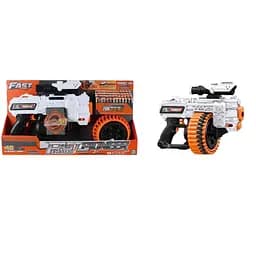 Игрушечный детский пулемет автоматический на батарейках с мягкими патронами (24 шт.) и прицелом (37 х 28см)