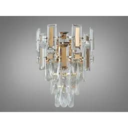 Классический бра Romin из хрусталя на 2 лампы золотого цвета
