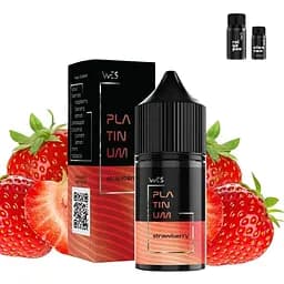 Набор компонентов для самозамеса солевой жидкости WES Platinum 30 мл Strawberry Клубника 0-65 мг (17414)