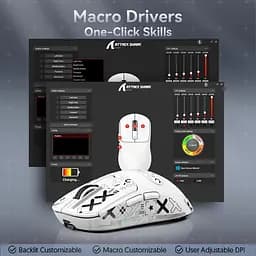 Миша Attack Shark X3 Pro Wireless 8K (AS-6972792470214-B) Black (G-000003828) - мініатюра 2