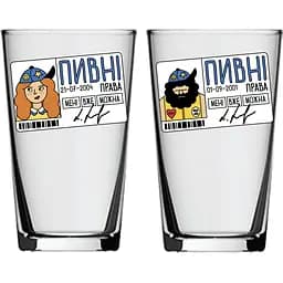 Набор бокалов для пива Concept Glass Пивные права Beer Passion 2 шт. (BP/8813)