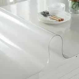 М'яке скло Прозора силіконова скатертина на стіл Soft Glass Захист для меблів 1.4х1.0 м (товщина 1.5 мм) - мініатюра 9