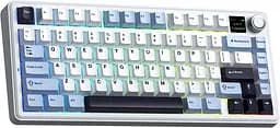 Клавіатура бездротова Aula F75 Max White (6978080501158) - мініатюра 4