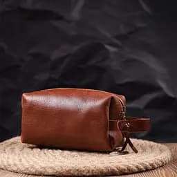 Чоловіча шкіряна косметичка GRANDE PELLE 15х8х7 см sum0020990 - мініатюра 7