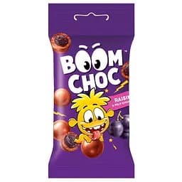 Драже Boom Choc Родзинки в молочному шоколаді 45 г
