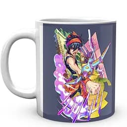 Кружка GeekLand Невероятные приключения ДжоДжо JoJo's Bizarre Adventure Наранча и Джорно JJ 02.581 330 мл белая